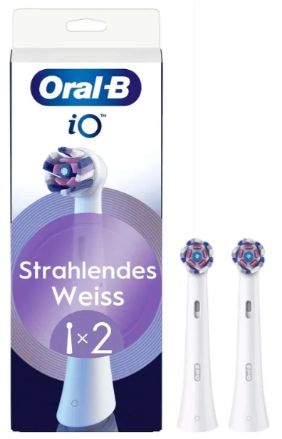 BRAUN CABEZAL CEPILLO DE DIENTES ORAL-B iO RADIANT WHITE / 2 UNIDADES