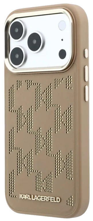 [KLHMP17X6PPMDPE] KARL LAGERFELD CARCASA MAGSAFE MONOGRAM IPHONE 17 PRO MAX BEIGE