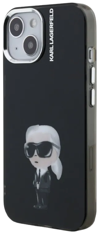 KARL LAGERFELD CARCASA AQUARELLE IPHONE 15 NEGRO