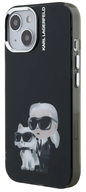 KARL LAGERFELD CARCASA AQUARELLE K&C IPHONE 15 NEGRO