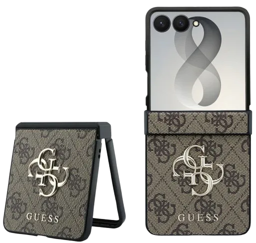 GUESS CARCASA 4G SAMSUNG Z FLIP 8 MARRON