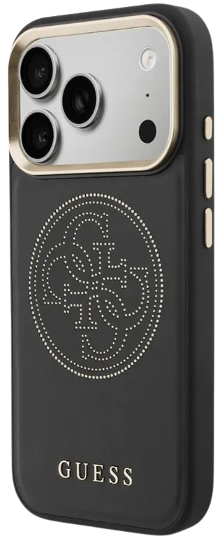 GUESS CARCASA MAGSAFE 4G PERFORATED IPHONE 17 PRO MAX NEGRO