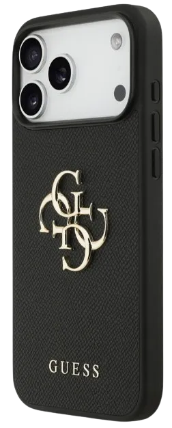 [GUHCP17XPGT4MBK] GUESS CARCASA GRAINED 4G IPHONE 17 PRO MAX NEGRO