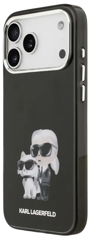 KARL LAGERFELD CARCASA MAGSAFE AQUARELLE K&C IPHONE 17 PRO MAX NEGRO