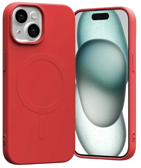 GOOSPERY CARCASA SILICONA MAGSAFE IPHONE 13 ROJO
