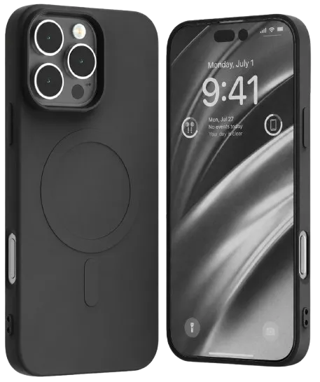 GOOSPERY CARCASA SILICONA MAGSAFE IPHONE 16 PRO MAX NEGRO
