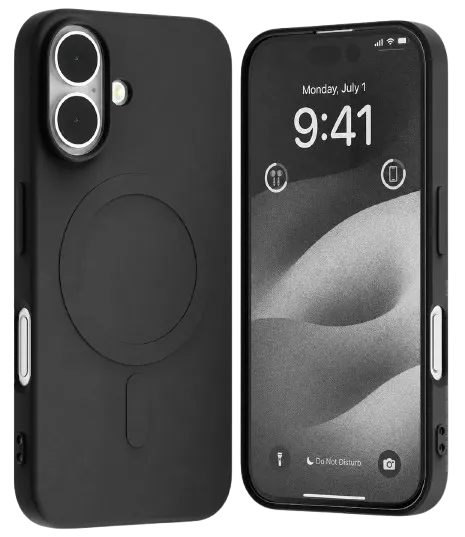 GOOSPERY CARCASA SILICONA MAGSAFE IPHONE 17  NEGRO
