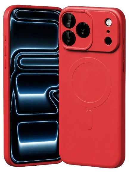 GOOSPERY CARCASA SILICONA MAGSAFE IPHONE 18 PRO / 17 PRO ROJO