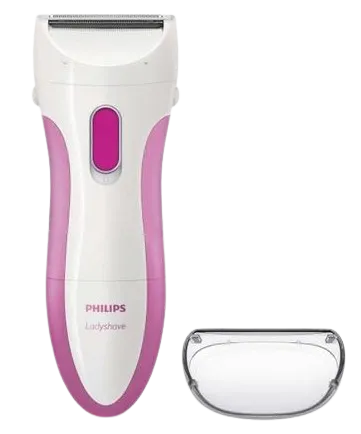 PHILIPS AFEITADORA FEMENINA WET&DRY HP6341 VIOLETA
