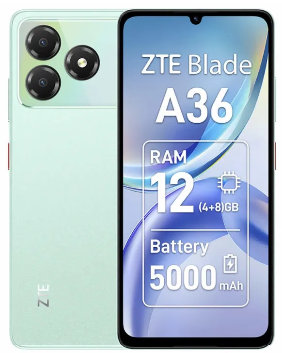 SMARTPHONE ZTE BLADE A36 4GB/ 64GB/ 6.75"/ VERDE
