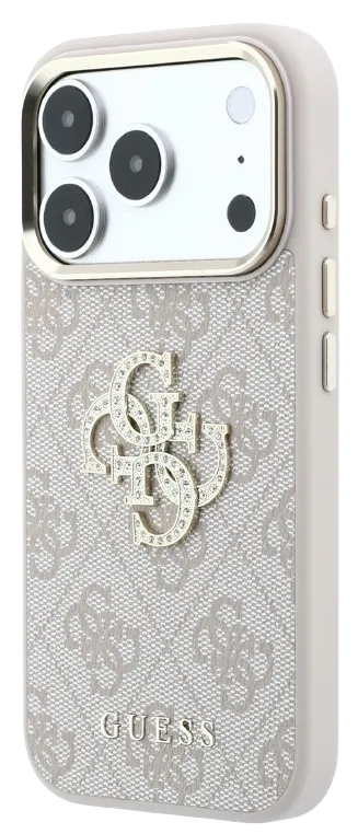 [GUHCP18L6P4DSMLP] GUESS CARCASA 4G STRASS BIG LOGO IPHONE 18 PRO/17 PRO ROSA