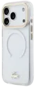 LACOSTE CARCASA MAGSAFE SHOCKPROOF IPHONE 18 PRO MAX DORADO/BLANCO