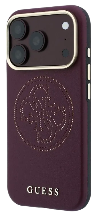[GUHMP18L6PS4SRGU] GUESS CARCASA MAGSAFE 4G PERFORATED IPHONE 18 PRO/17 PRO BURDEOS