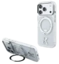 KARL LAGERFELD CARCASA MAGSAFE SOPORTE 360º K LOGO IPHONE 18 PRO MAX/17 PRO MAX