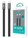 DEVIA CABLE ULTRA3 TIPO C-C 240w TEJIDO METALICO 1.5m. NEGRO