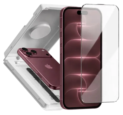 DEVIA CRISTAL TEMPLADO CON APLICADOR IPHONE 18 PRO/17PRO