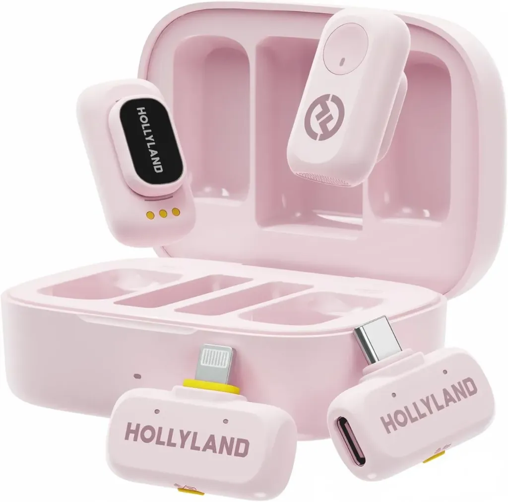 HOLLYLAND MICROFONO INALAMBRICO LARK A1 COMBO ROSA