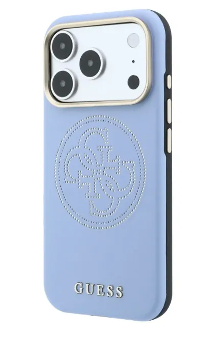 GUESS CARCASA MAGSAFE 4G PERFORATED IPHONE 18 PRO/17 PRO AZUL GLACIAL