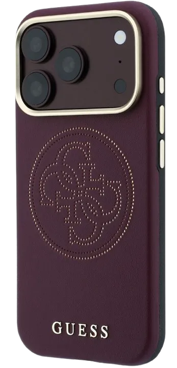 [GUHMP18X6PS4SRGU] GUESS CARCASA MAGSAFE 4G PERFORATED IPHONE 18 PRO MAX/17 PRO MAX BURDEOS