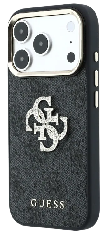 [GUHCP18L6P4DSMLK] GUESS CARCASA 4G STRASS DIAMOND LOGO IPHONE 18 PRO/17 PRO GRIS
