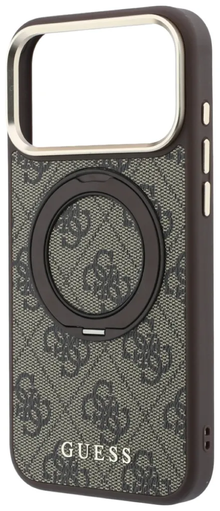 GUESS CARCASA MAGSAFE SOPORTE 360º 4G IPHONE 18 PRO/17 PRO MARRON