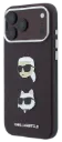 KARL LAGERFELD CARCASA GRAINED K&C HEADS IPHONE 18 PRO/17 PRO BURDEOS