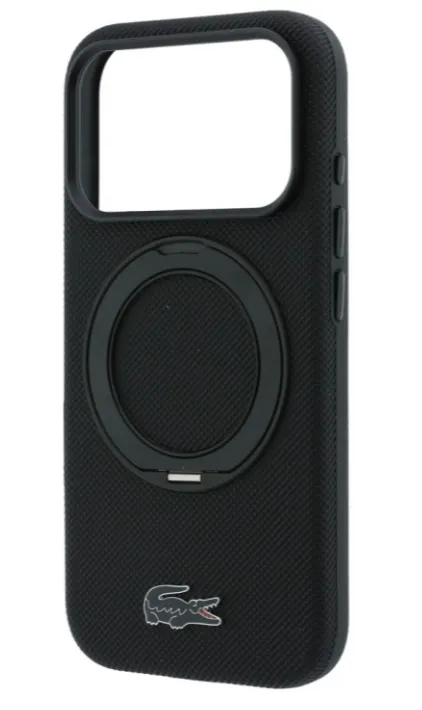 LACOSTE CARCASA MAGSAFE RINGSTAND IPHONE 18 PRO MAX/17 PRO MAX NEGRO