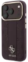 GUESS CARCASA MAGSAFE 4G PEONY STRIPE IPHONE 18 PRO MAX/17 PRO MAX BURDEOS