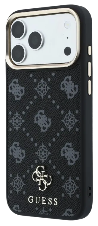 [GUHMP18X6PGS4NPK] GUESS CARCASA MAGSAFE PEONY 4G SMALL LOGO IPHONE 18 PRO MAX/17 PRO MAX NEGRO