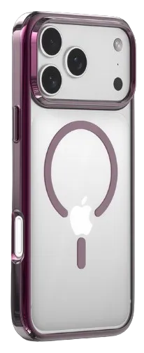 DEVIA CARCASA GLIMMER MAGNETIC IPHONE 18 PRO/17 PRO BURDEOS
