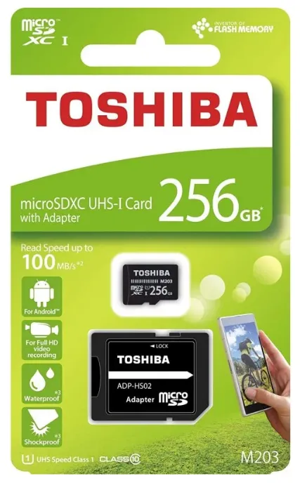 TOSHIBA TARJETA MEMORIA EXCERIA M203 MICROSDXC 256GB