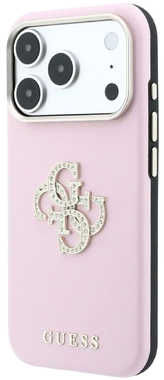 [GUHCP18X6PWGSPDP] GUESS CARCASA 4G STRASS DIAMOND LOGO IPHONE 18 PRO MAX/17 PRO MAX ROSA
