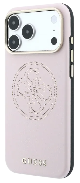 GUESS CARCASA MAGSAFE 4G PERFORATED IPHONE 18 PRO ROSA