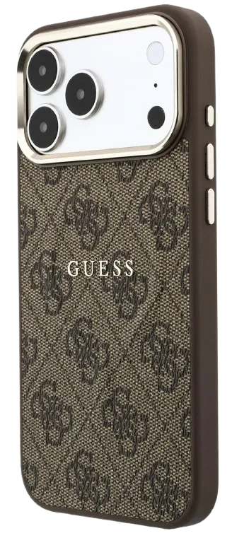 GUESS CARCASA MAGSAFE RING IPHONE 18 PRO MAX/17 PRO MAX MARRON