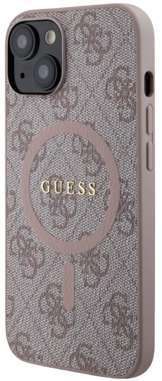 GUESS CARCASA 4G COLORED RING IPHONE 14 ROSA