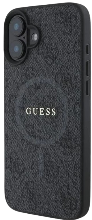 GUESS CARCASA MAGSAFE RING CLASSIC LOGO IPHONE 16 PLUS NEGRO