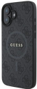 GUESS CARCASA MAGSAFE RING CLASSIC LOGO IPHONE 16 PLUS NEGRO