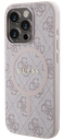 GUESS CARCASA MAGSAFE RING CLASSIC LOGO IPHONE 16 PRO MAX ROSA