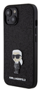 KARL LAGERFELD CARCASA IKONIK GLITTER PIN IPHONE 16 NEGRO