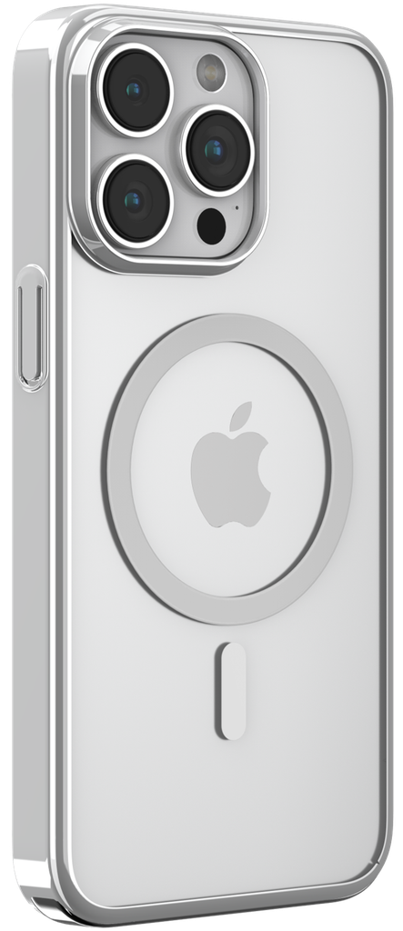 DEVIA CARCASA GLIMMER MAGSAFE IPHONE 16 PLATA