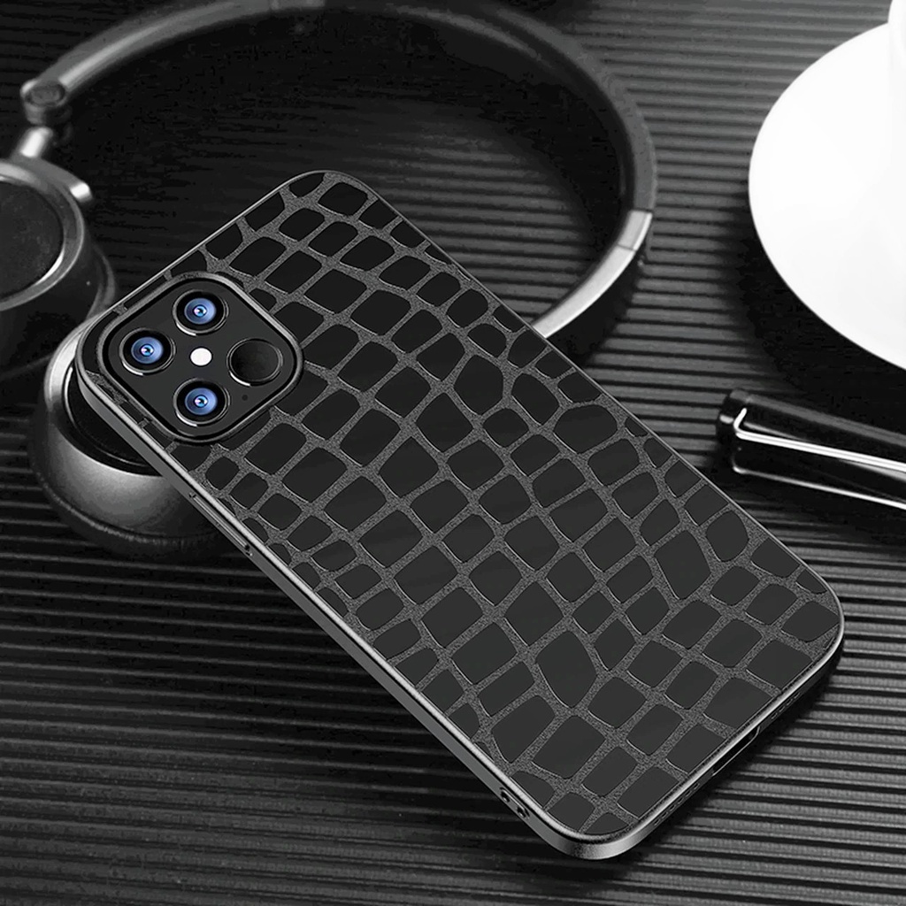 DEVIA CARCASA LEATHER IPHONE 12 MINI NEGRO