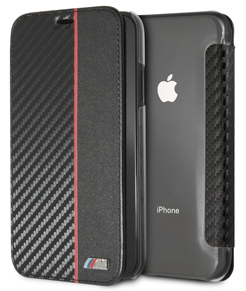 BMW FUNDA CARBON STRIPE IPHONE XS MAX