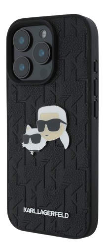 KARL LAGERFELD CARCASA K&C HEADS IPHONE 16 PRO NEGRO
