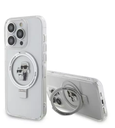KARL LAGERFELD CARCASA MAGSAFE RINGSTAND KC IPHONE 16 PRO BLANCO