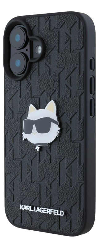KARL LAGERFELD CARCASA CHOUPETTE PIN IPHONE 16 PLUS NEGRO
