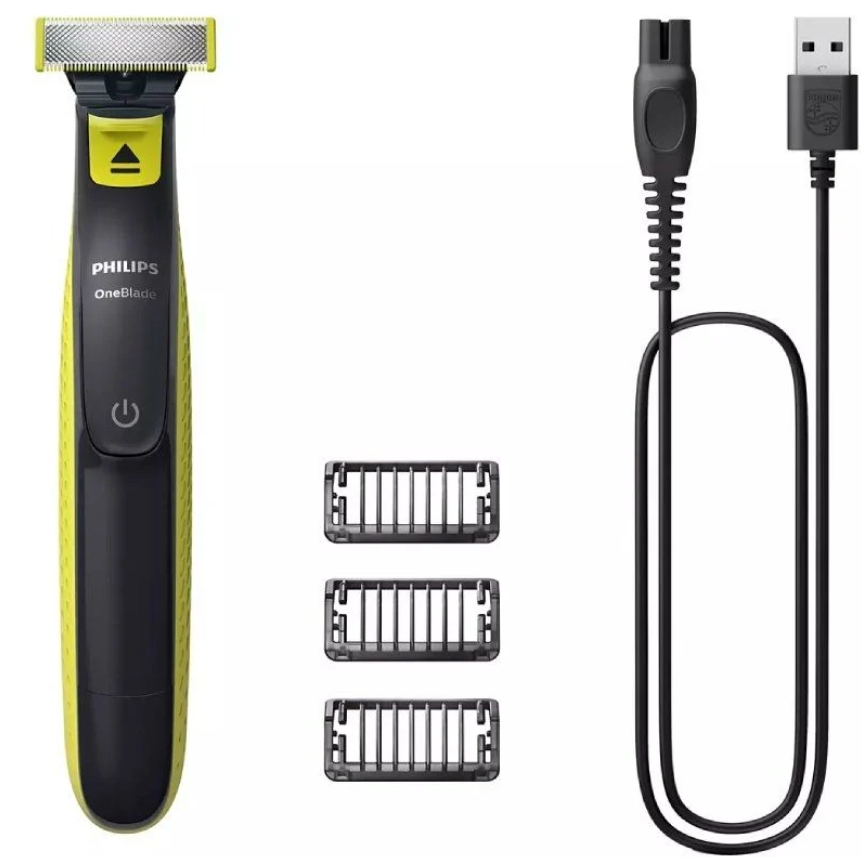 PHILIPS CORTABARBA ONEBLADE CON 3 ACCESORIOS QP2724/10