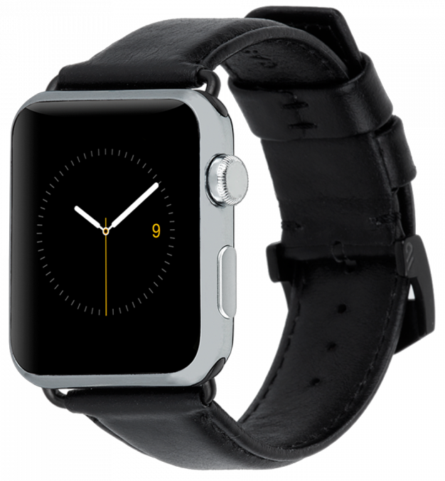 CASE-MATE CORREA PIEL APPLE WATCH 42/44/45mm NEGRO