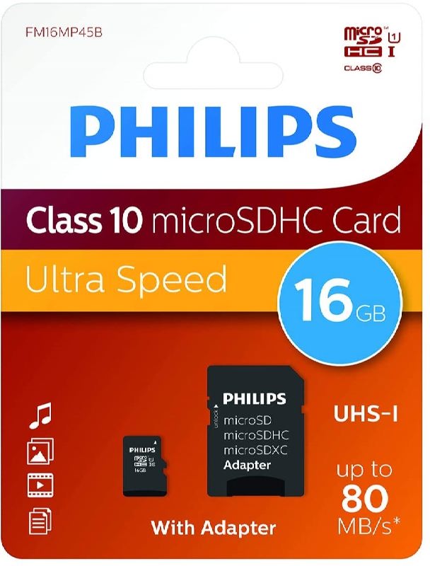 PHILIPS TARJETA  MICRO SD 16GB