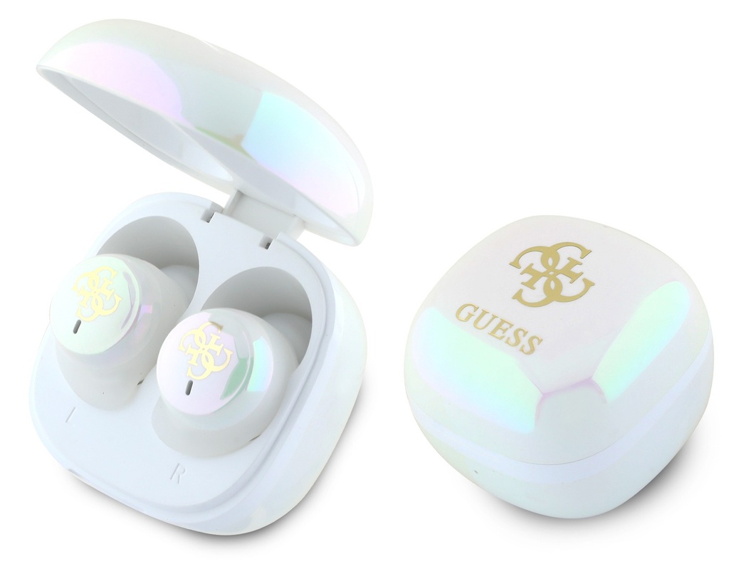 GUESS AURICULAR TWS MINI 4G LOGO BLANCO