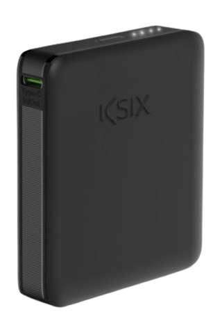 KSIX BATERIA AUXILIAR 5000mAh PD + CABLE USBc NEGRO